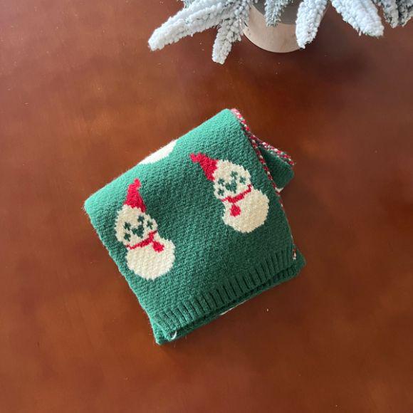 

Korean Kids Christmas Knitted Scarf - Trendy & Warm for Autumn/Winter 120*20cm