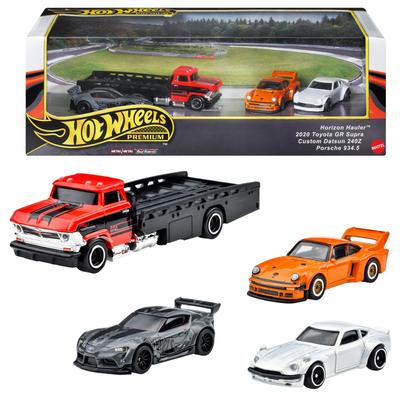Hot Wheels Premium-Sammlerset-Sortiment, Widebody-Set, Fahrzeug, Spielzeug, Mini-Auto, 4 Einheiten, ab 3 Jahren, mehrfarbig – 987A-GMH39