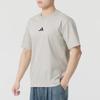 adidas Training Running Soft Comfortable Breathable Short Sleeve T-Shirt Men Tops Gray JF3259