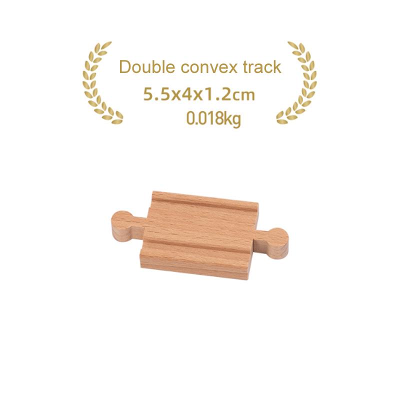 Children's Wooden Track Accessories Combination Universal Track Beech Wood Railway Train Track Toys Fit Biro All Brands Track