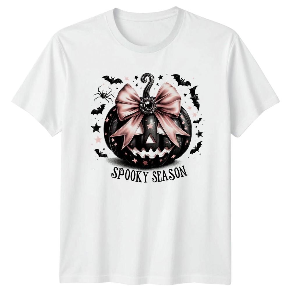 Spooky Season Unisexs TShirt Pink Halloween Halloween Gift For Her S