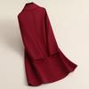 Woolen Autumn New Coat Women's Loose Large Size Women's Clothing Age-reducing Fashion Medium and Long Woolen Coat Coat
