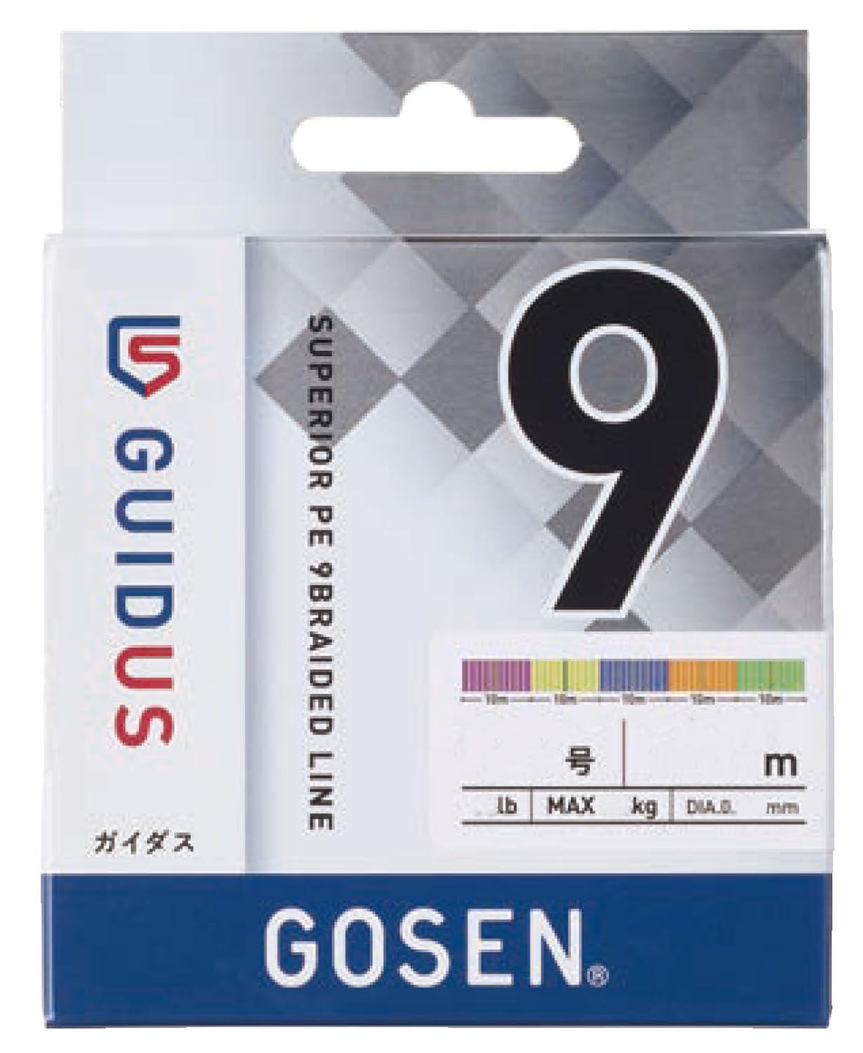 GOSEN GUIDUS PE×9 300m multicolor 0.8