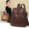 Multifunctional Anti-theft Backpack Women's Daily Commuting Versatile Vintage Backpack Fashionable Minimalist Design Shoulder Bags