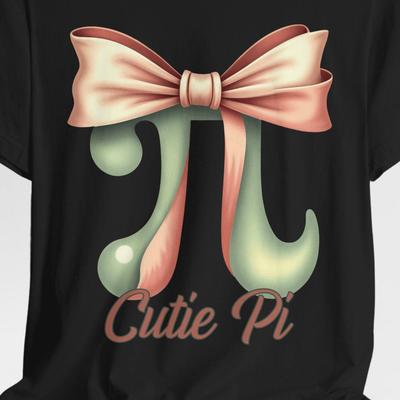 Cutie Pi Unisex Jersey Tee, Fun Math T-Shirt, Gift for Math Lovers, Pi Day Celebration, Short Sleeve Tee, Geeky Apparel, Quirky Gift Ideas