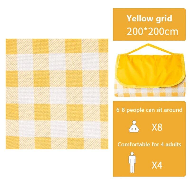 Picnic Mat Camping Hiking Outdoor Portable Beach Blanket Folding Camping Mat Thick Waterproof Lawn Cloth Camping Equipment Mat