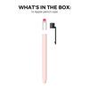 AHASTYLE PT180-3-K Pencil Sleeve with Clear Cap/Clip for Apple Pencil 3 Protective Silicone Case Retro Style