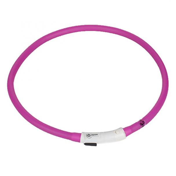 USB uppladdningsbart LED-blinkande ljus Band Glow Säkerhetsbälte Pet Dog Valp Halsband