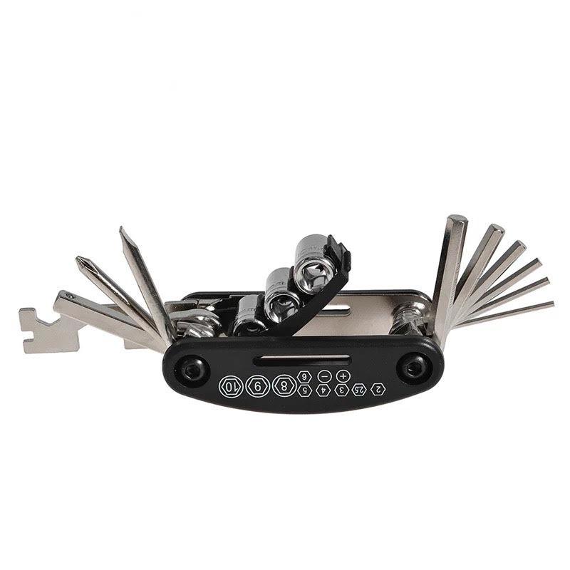16in1 MultiTool for bicycle repair, black
