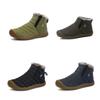 Fashion Men Winter Warm Fur-lined Ankle Snow Boots Shoes Waterproof And Cozy