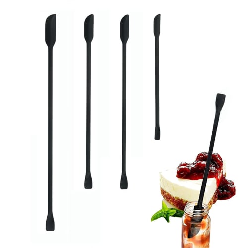 

Wopanxye 4-Piece Set of Multifunctional Mini Silicone Spatulas for Makeup, Silicone Scraper for Beauty Cream and Foundation, Reusable Beauty Tool for