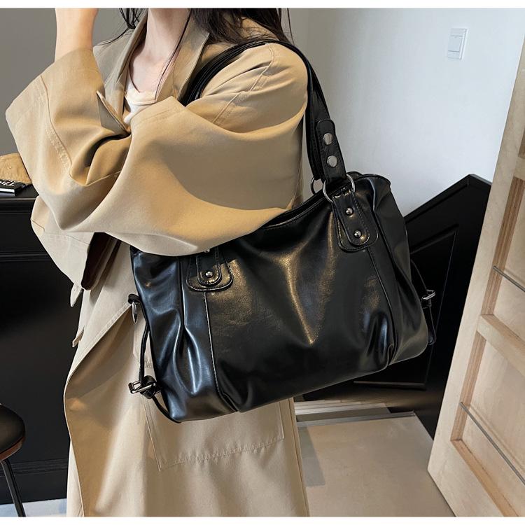 Vintage European & American Women's High-End Casual Shoulder Tote & Crossbody Bag