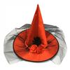 Adult Halloween Costume Ball Party Feather Rose Flower Tulle Veil Net Witch Cap Hat