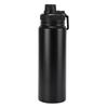 12/18/25/32oz 304 Stainless Steel Insulated Water Bottle, Matte Black Flask with Carry Handle Lid for Sports