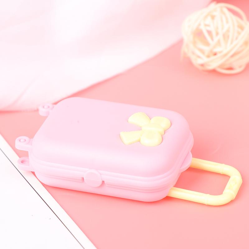 5Pcs Dollhouse Miniature Suitcase Doll Luggage Handbag Model Decor