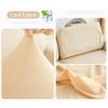 Cool Fabric Sofa Seat Cover Soft Texture Stretch Washable Removable Chair Soft Cushion Cover Sets Cold Solid Color Sofa Protector 1 /2 /3 /4 Seat