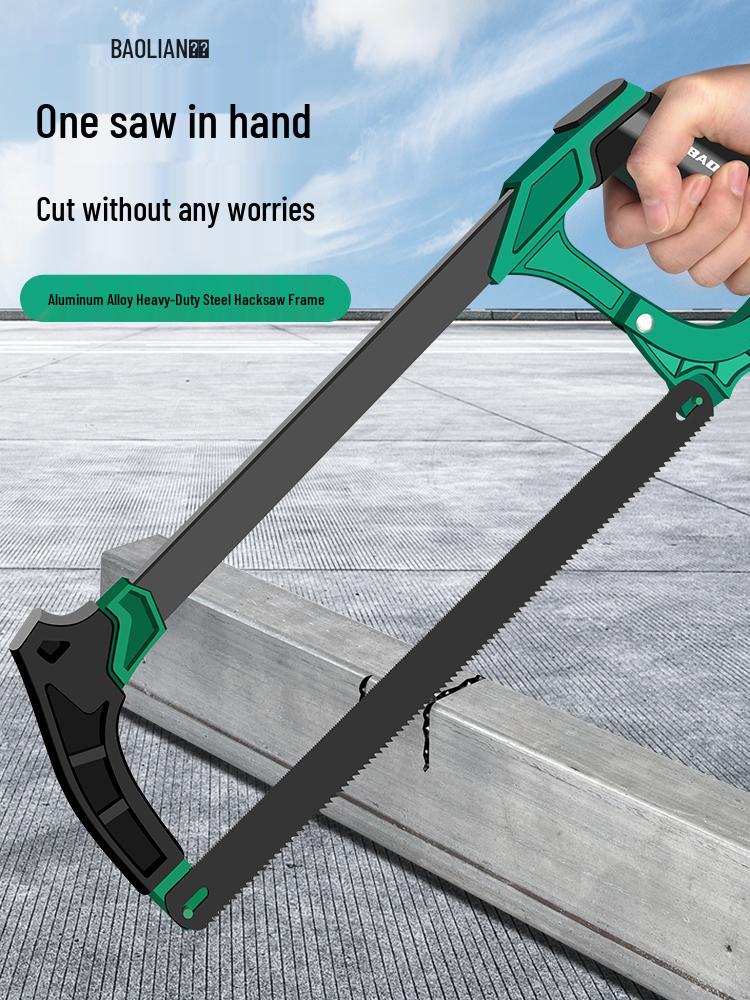 Kompakte Mehrzweck-Handsäge zum Schneiden von Holz und Metall