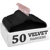 50PCS Velvet Hangers Shirt Clothes Drying Rack Wardrobe Organizer And Storage For Coats Pants Dress Rack Balcony Home Accessory