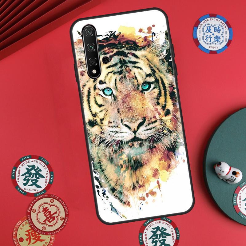 Animal Tiger Art For Huawei Nova Y60 Y70 Y90 Y72 Y73 Y61 Y91 7i 8i 11i 12i 12s 9 10 SE P20 P30 P40 Lite Case