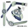 Swatch X OMEGA Exclusive Rubber Strap with Clicker Feature Green (Light & Navy/Earth)
