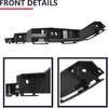 BXZ Front Bumper Cover Support Bracket Retainer Reinforcement Pair For Ford Fusion 2010 2011 2012