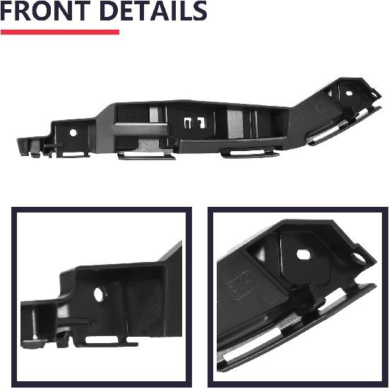 BXZ Front Bumper Cover Support Bracket Retainer Reinforcement Pair For Ford Fusion 2010 2011 2012
