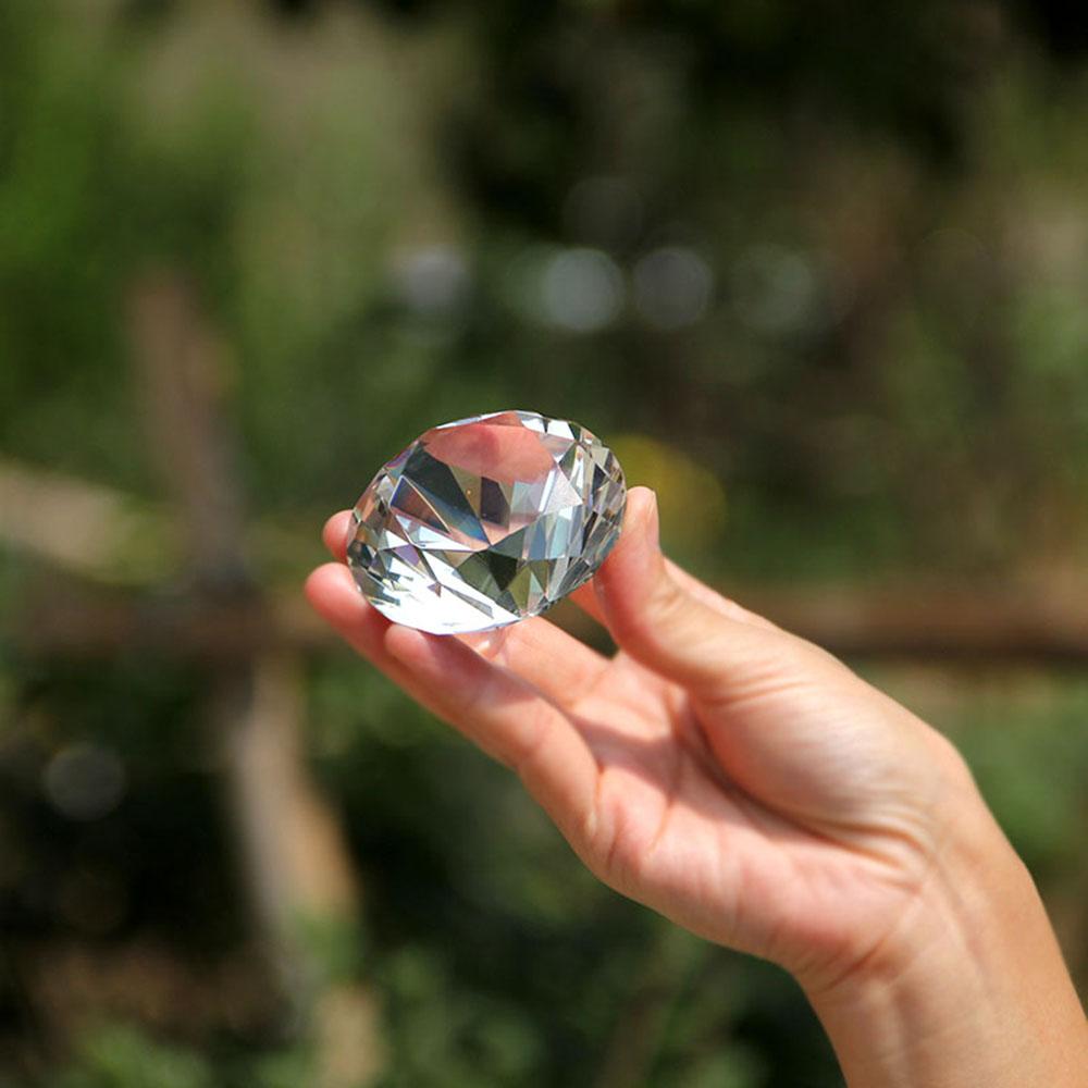 Home Decoration New Style Clear Crystal Artificial  Cut Glass Paperweight Wedding Jewelry