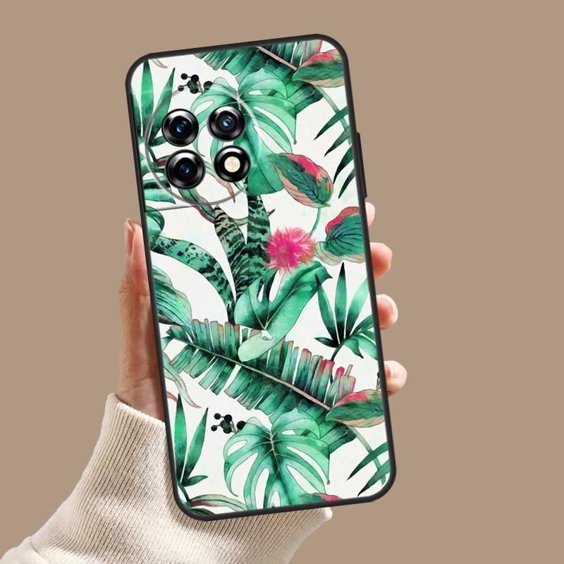 Tropical Paradise Hawaiian Flower Case For OnePlus 10T 8T 9R 10R 12R OnePlus 12 11 9 10 Pro Nord 2 CE 3 Lite N10 N20 N30 Cover