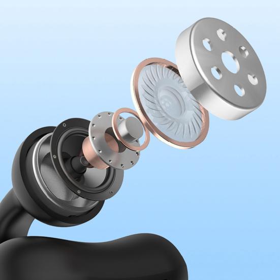 M-S8 Écouteurs de sport Conduction osseuse Clip d'oreille Étanche à la vie Compatible Bluetooth 5.3 Son HiFi Écouteurs sans fil Fourniture pour la maison