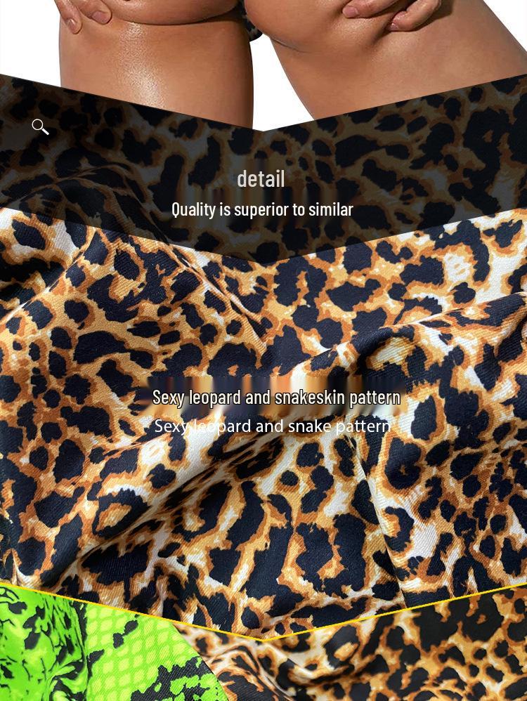 ADANNU Men's Leopard Thong AD745 - Youthful, Sexy Single String Underwear