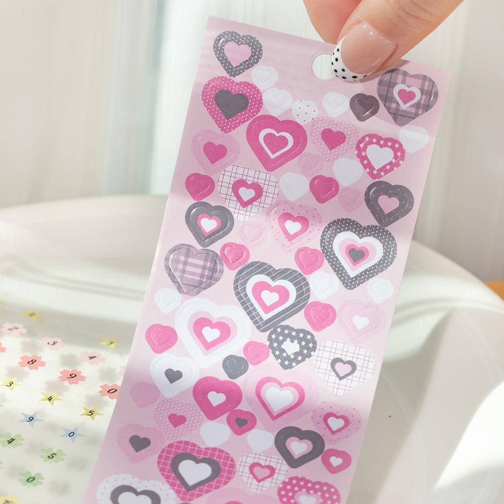 25sheets Kawaii Ins Multi material die-cutting sticker book DIY handmade scrapbook aesthetic decoration stationery sticker