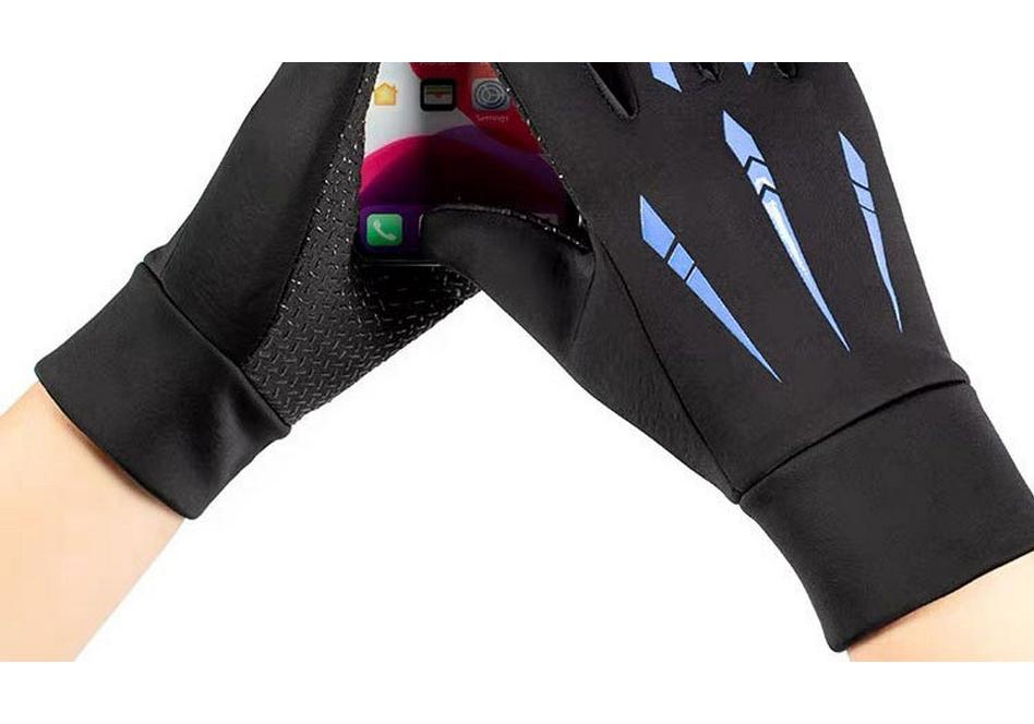 Men's Windproof Touchscreen Fishing Gloves - Warm Velvet, Non-slip, Wear-resistant for Autumn/Winter Sports