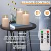 Battery Power Flickering Flameless Candles Led Pillar Candles Acrylic Glass Swinging Bullet Head Simulated Luminous Home Decor