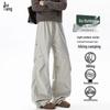 Men's American High-Street Pleated Cargo Pants