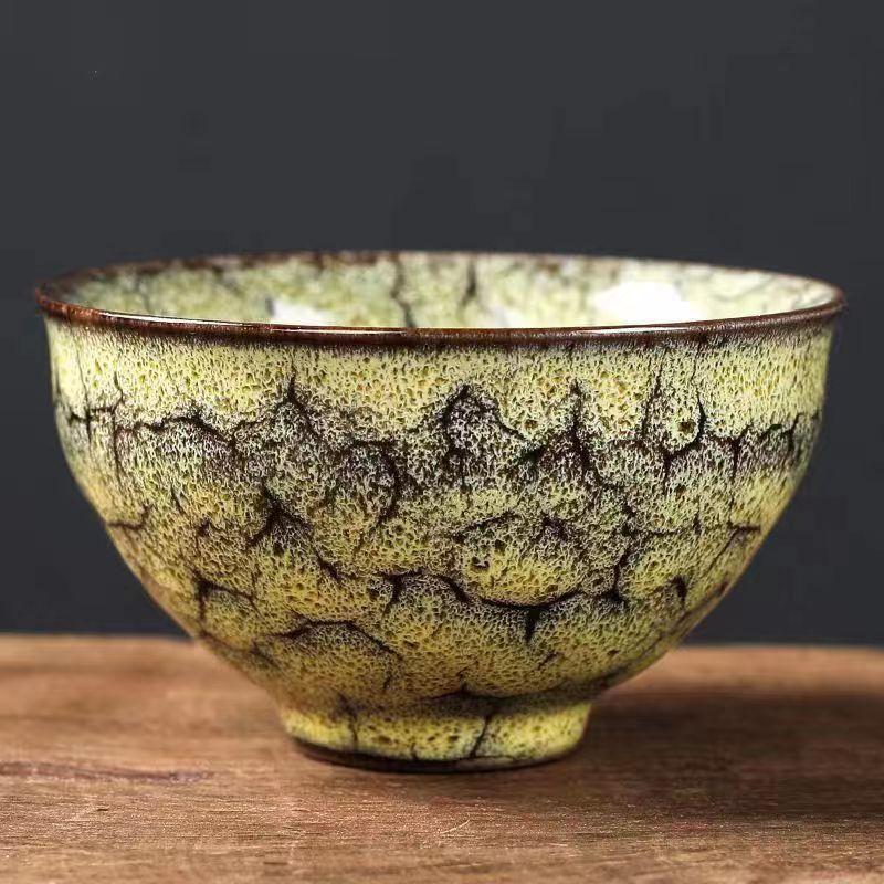 Kiln-Transformed Dragon Egg Dragon-Shaped Non-Slip Ceramic Cup Jian Zhan Warm Hand Cup Kiln-Transformed Large Capacity Master Cu