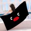 Funny P-PinguS Cute Cartoon Microfiber Blanket Quick Drying Beach Towels Oversized Printing Super Absorbent Pool Towel Blanket