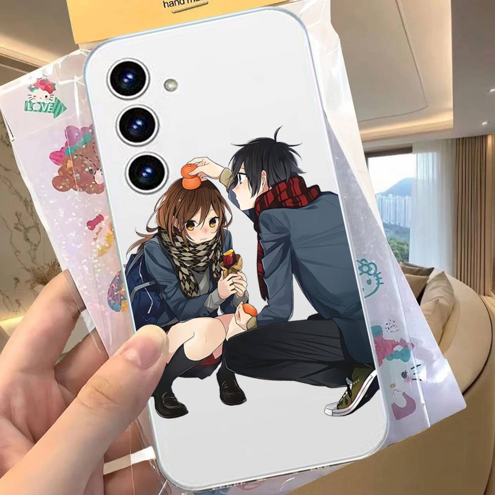 Cute Anime Horimiya For Samsung Galaxy A52 A12 A51 S21 Edge S22ULTRA S23 S20LITE Plus Ultra Transparent Cover