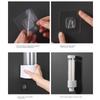 Dipuer Disposable Cup Holder, No-Drill Wall-Mounted Dust-Proof Plastic Cup Rack, Automatic Cup Dispenser for Water Coolers