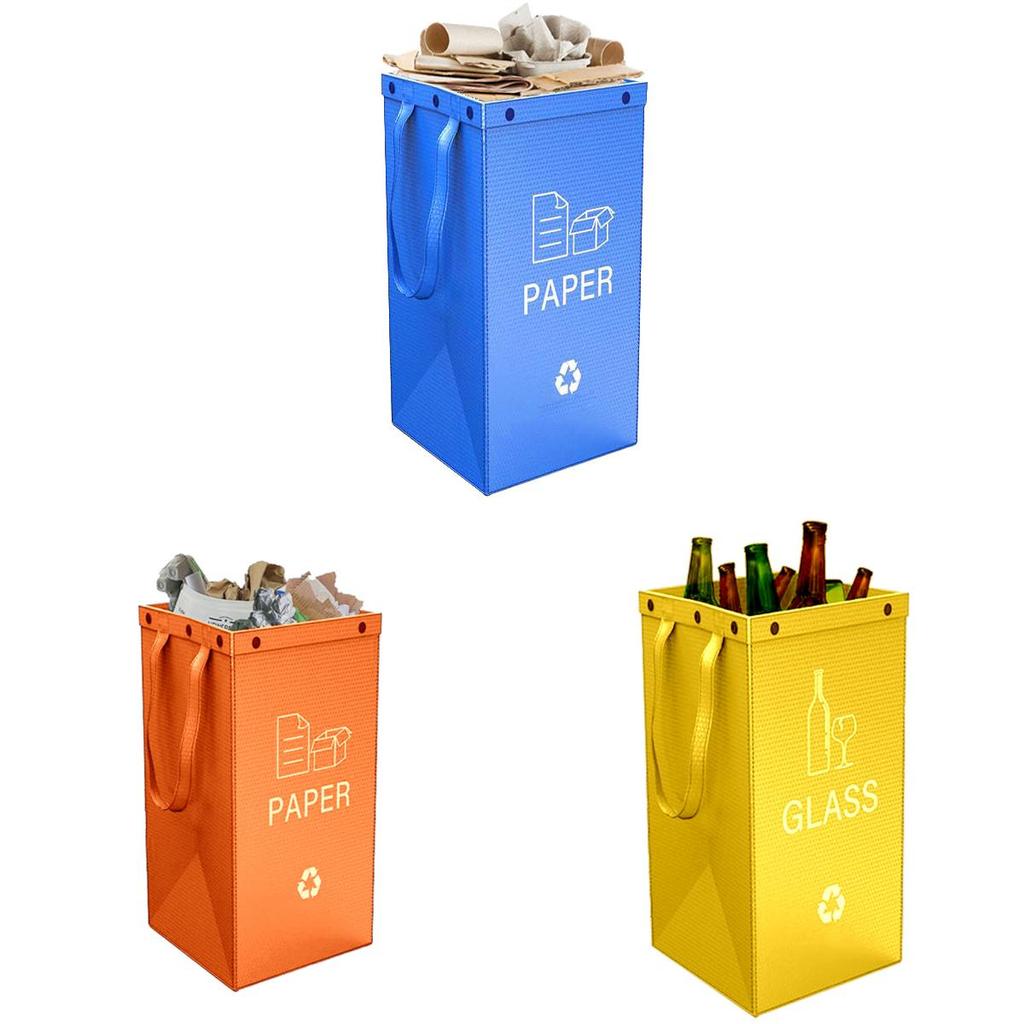 Heavy Duty Collapsible Waterproof Trash Bags For Camping And Kitchen Use With Multicolor Sets