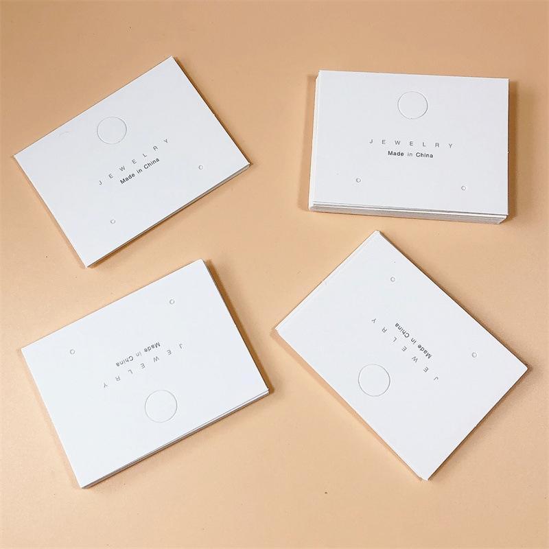50Pcs Earring Cards Display Card Hang Tag For Diy Jewelry Storage Packaging Cards Tags