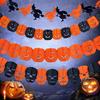 1-20PCS 3M Halloween Hanging Garland Bunting Bat Vampire Pumpkin Ghost Spider Paper Banner Happy Party Home Decorations