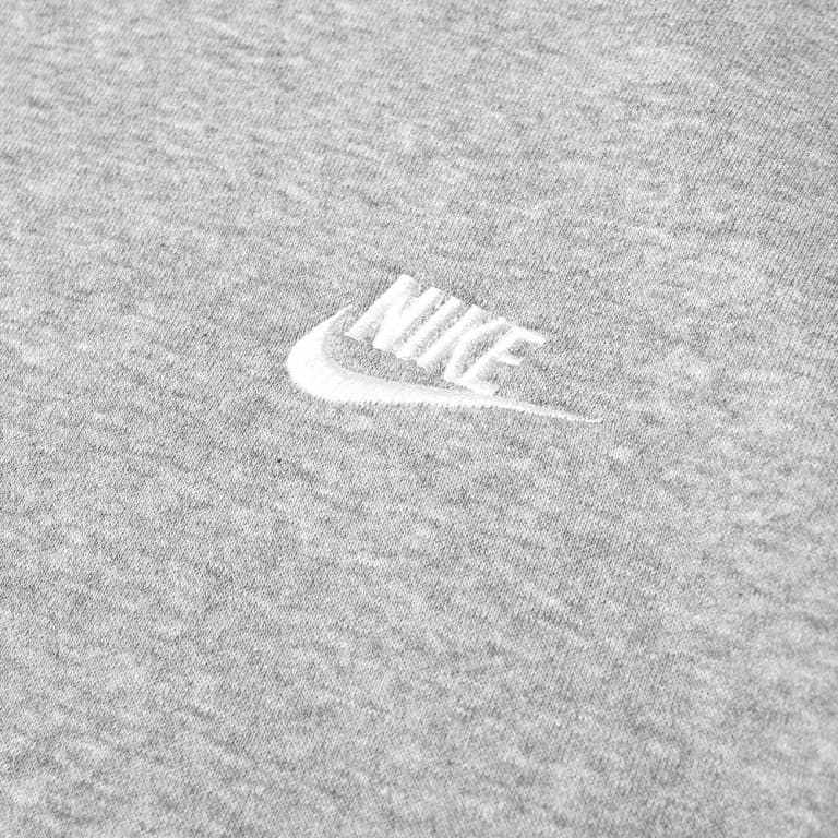 Nike Sportswear Club Fleece Pullover Hoodie Grey/White Unisex Streetwear BV2654-063