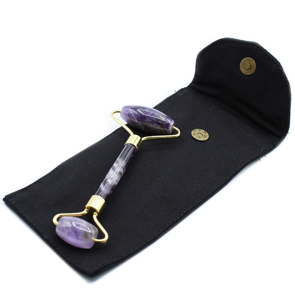Amethyst Face Roller Double Ended Facial Massager
