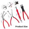Red Handle Wire Cutting Pliers, Multi-purpose Pliers, Automotive Line Wire Cutting and Oil Pipe Separation Pliers, Power-off Pliers, Four Piece Set