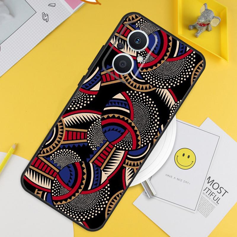 African Wax Print Design Cover For OPPO Reno 8 Lite 10 7 6 5 4 3 2Z 4Z 5Z 8T OPPO Find X3 Neo X5 X6 Pro X2 Lite Case