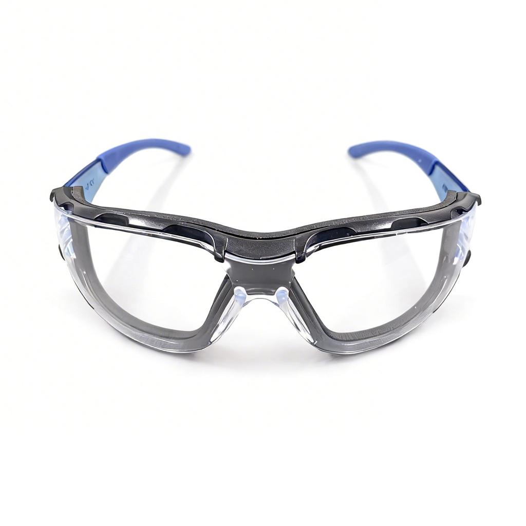 2PCS Safety Goggles Anti-Impact Anti-Splash Clear Lens Anti-Scratch Comfortable Frame Eye Protection Lab Construction Cycling