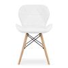 LAGO eco-leather chair - white x 2