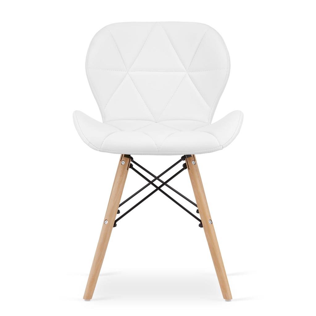 LAGO eco-leather chair - white x 2