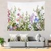 Romantic Flower Victorian Border Dragonfly Wildflower Hippie Trippy Tapestry Wall Art Meditation Decor For Bedroom Living Room