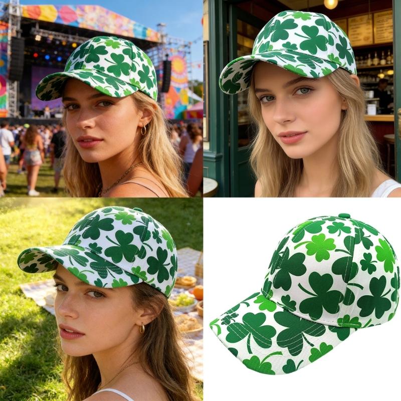 Breathable Comfortable Hat Adult Party Hat for Saint Patricks Day Event High Quality Digital Art Soft Fabric